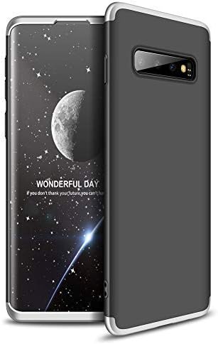 Ypanda Case for Samsung a9 2018 / a7 2018 / A10 / j8 2018 / s9 plus / S10 / S10 Plus Case 3 in 1 Design - 360 Degree Full Body Protection - Ultra Slim Hard Case (S10,Silver-Black)