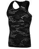 DRSKIN Undershirts Running Shirt Tank Tops Men's Cool Dry Compression Baselayer Sleeveless (MANGGO MB-B09 XL)