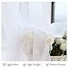 RYB HOME Extra Wide Sheer Window Curtains for Sliding Glass Patio Door, Light Glare Filter Grommet Curtain Vertical Voile Drape for Living Room, White, Width 100 x Length 84, 1 Panel