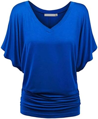 Forthery Womens Swing Tunic Tops Loose Flare T Shirt Summer Top Blouse Plus Size