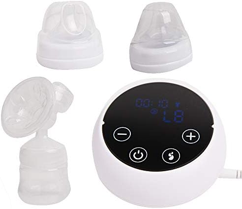 Scorpiuse Electric Breast Pump Digital LCD Protable Breastmilk Pump USB Charging for Breastfeeding 9 Levels Massage Suction HD LED Display (Electric-B)