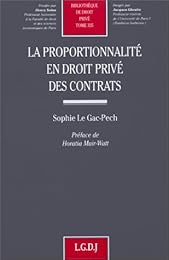 La  proportionnalité en droit privé des contrats