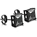 Jstyle Stainless Steel Black Stud Earrings for Men Women 20G Cubic Zirconia Black Earrings Studs for Sensitive Ears Hypoallergenic CZ Surgical Steel Earrings Pierced 7mm