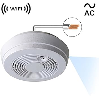 Amazon.com : WIFI Smoke Detector Hidden Camera, KAMRE ...