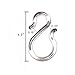 ZIOJOVK 12 PCS 1.7Inch Clear Plastic Punch Bowl Cup S Hooks