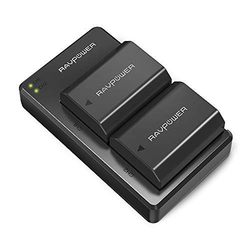 NP-FZ100 RAVPower Replacement Battery Charger Set Dual USB Charger Compatible with Sony Alpha A7 III, A7R III, A9, Sony Alpha 9, A7R3 (2-Pack, Versatile Charging Option, 2000mAh) NP-FZ100 RAVPower Replacement Battery Charger Set Dual USB Charger Compatible with Sony Alpha A7 III, A7R III, A9, Sony Alpha 9, A7R3 (2-Pack, Versatile Charging Option, 2000mAh)