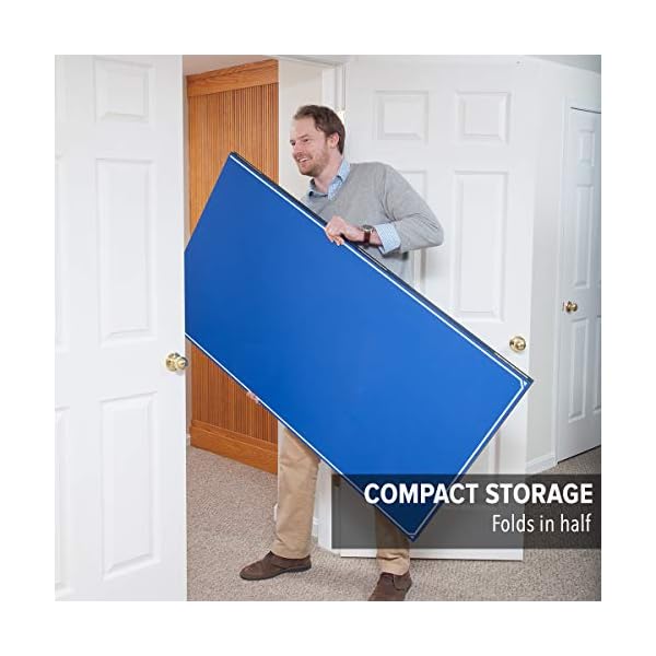 JOOLA Tetra 4 Piece Ping Pong Table Top for Pool Table Includes