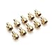 Suriel(TM) 10 Pcs Metal Slotted Slot Valve Cap With Valve Core Remover