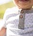 Burt's Bees Baby Unisex Baby Bodysuits, 2-Pack Organic Cotton Short & Long Sleeve One-Pieces, Fog Honeycomb, 3-6 Months