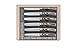 La Cote 6 Piece Steak Knives Set Japanese Stainless Steel Pakka Wood Handle In Gift Box (6 PC Steak Knife Set)