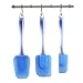 Silicone Spatula Set - 3 Piece Heat Resistant Rubber Spatulas Set Kitchen Utensils for Cooking, Mixing - Non Stick Dishwasher Safe Flexible Spatulas Blue Spatula Set