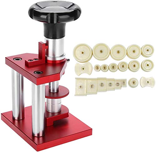Photo 1 of HURRISE Watch Press Set, 18Mm to 50Mm Watch Back Case Screw Type with 20 Dies for Close Snap Off Watch Back Cover for Repair Tools & Kits Capper Back Closing Machine Tool