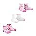 Naartjie Kids Girls Fashion Variety Cotton Crew 18 Pairs Gift Box (18-24M)