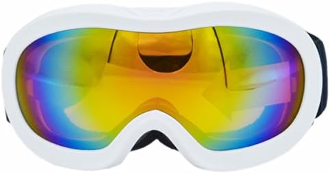 Snow Goggles Anti-Fog Snowboarding Ski Goggles for Kids Boys &amp; Girls - White