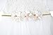 T.F. Taffy Taffy Baby Girl Newborn Gold Glitter Floral Short Sleeve Unique Tutu Bodysuit 3-6M