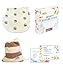 Breastfeeding Nursing Cover + 1 Burp Cloth by HealthySam - Baby Car Seat Covers - Shopping Cart, High Chair, Stroller and Carseat Canopy - Stretchy, Breathable Scarf and Shawl - Cotton - Brown Stripes