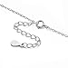 SHEGRACE 925 Sterling Silver Necklace, with Lotus Flower Pendant, 17.3