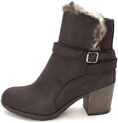 Shoedazzle Womens Amira Closed Toe Ankle Fashion Boots, Black, Size 9.5