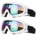 COOLOO Ski Goggles, 2 Pack Snow Goggles Snowboard Goggles for Men Women Kids - UV Protection Foam Anti-Scratch Dustproof
