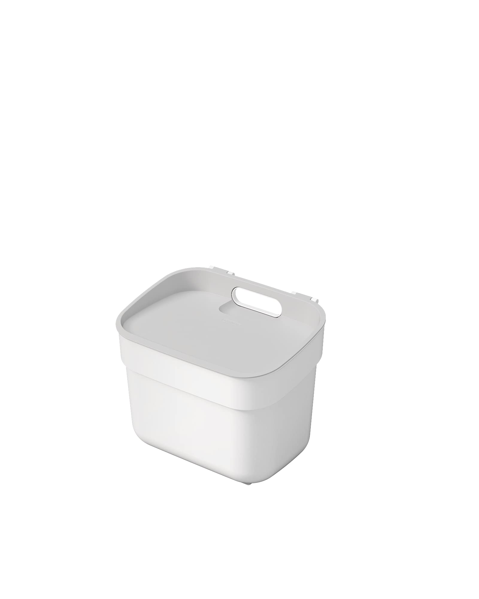 Curver Ready To Collect 5L Sorting Bin - Can Be Used In Compost - With Wall or Door Holder - Kitchen, Bathroom, Laundry Room - 100% Recycled - White