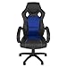 Best Choice Products Executive Racing Office Chair PU Leather Swivel Computer Desk Seat High-Back Blue