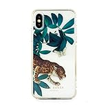 Ted Baker Houdini Fashion Anti-Shock Case for iPhone X/XS, Protective Cover for Professional Womens/Girls for iPhone X/XS - Clear Back