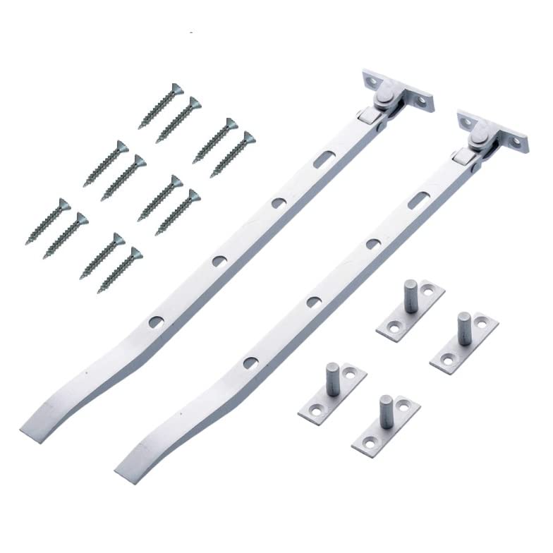 TERF® 250mm Heavy Duty Aluminium Window Casement Stay Spoon Style 250mm (10'') Including Fixing Screw - Pack of 2