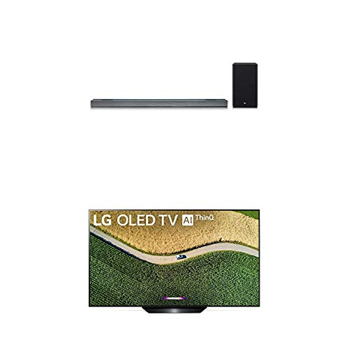 LG OLED55B9PUA B9 Series 55″ 4K Ultra HD Smart OLED TV with 4.1.2 Channel High Res Audio Sound Bar w/Meridian Technology, Dolby Atmos