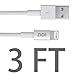 ZIIDII apple MFI certified lightning 3ft 3 feet 8 pin usb cable charge for iphone 6 6s 5 5c 5s plus ipad mini ipod touch-White