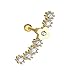 BodyJ4You 16 Gauge Flower Centered Cartilage Tragus Earring