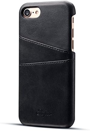iPhone 8 Case , iPhone 7 Case, SightMax Wallet Phone Case Slim PU Leather Back Case Cover With Credit Card Holder For Apple 4.7โ iPhone 8 / iPhone 7 (Black)