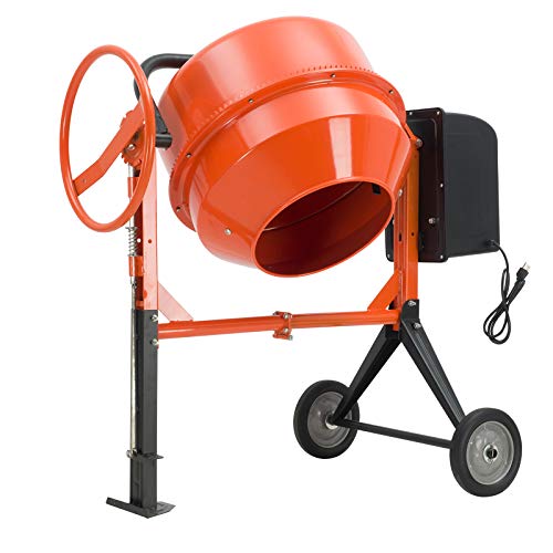 Electric Concrete Cement Mixer Portable Barrow Machine Mixing Mortar Stucco and Seeds (4/5HP 5 Cu Ft 600W) - Thumbnail 7