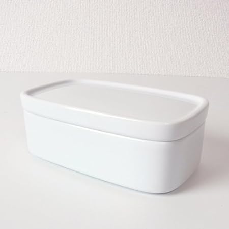 Cerámica Hakusan Conte largo recipiente para mantequilla, etc ...