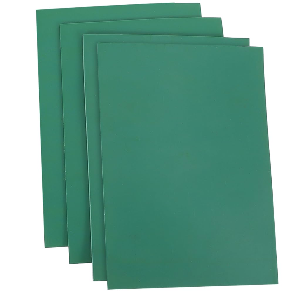 SEWACC 4pcs Rubber Blocks Sheets, PVC Blocks A5 Studio Print Cut Artist Printmaking Lino Plates Soft Rubber Blocks Crafts Stamp Making Kit for DIY Crafting