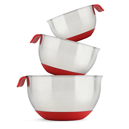 BlÃ¼mwares 18/10 Stainless Steel Mixing Bowls with Handle and Spout