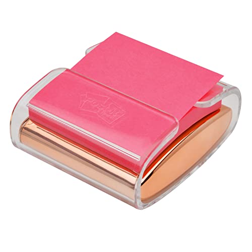 Post-it Pop-up Note Dispenser, Rose Gold, 3 x 3