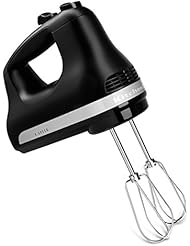 KitchenAid KHM512BM 5 Speed Hand Mixer, Black Matte