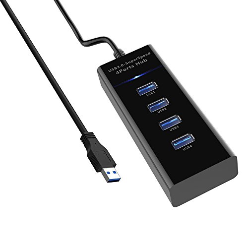 SUNKY PS4 / PS4 Slim / PS4 Pro USB Hub, 4Port USB 3.0 Hub High Speed