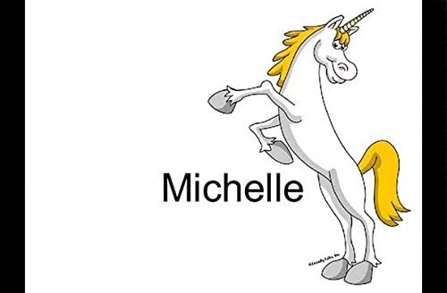 Personalized Friendly Folks Cartoon Side Slide Frame Gift: Unicorn - Up Great for children, room décor, nursery