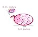 MXY Foldable Fan Japanese Style Summer Handheld Round Folding Fan Beautiful Pattern Festival Decor Wedding Birthdays Home Decoration (Blue Fireworks)