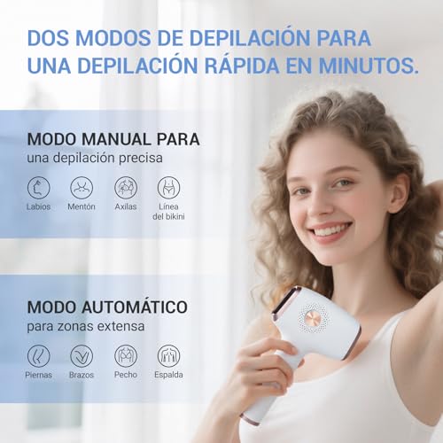 Depilación Láserpara Mujeres, Depilación IPL con Función de Enfriamiento, Luz Pulsada Depilacion Profesional, 999999 Destellos, 9 Niveles Indolora, Unisex, para Axilas, Piernas, Brazos y línea del Bikini