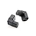 4 Pack Power Adapter IEC 320 C14 to C13,Golbalma Up 90 Angle PDU UPS Plug/Socket 3 Pin Power Extension Adapter Receptacle for Wall Mount LCD LED TV