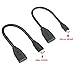 VCE Combo Mini and Micro HDMI Male to HDMI Female Adapter Cable-6 Inch