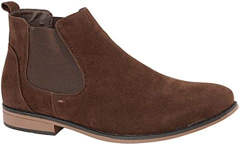 Foster FootwearMens Kanye Charles Southwell Faux Suede Chelsea Gusset Italian Style Fashion Dealer Ankle Boots Size 7-12