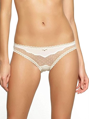Felina Women's Marielle Low Rise Thong Panty, Vanilla, Medium