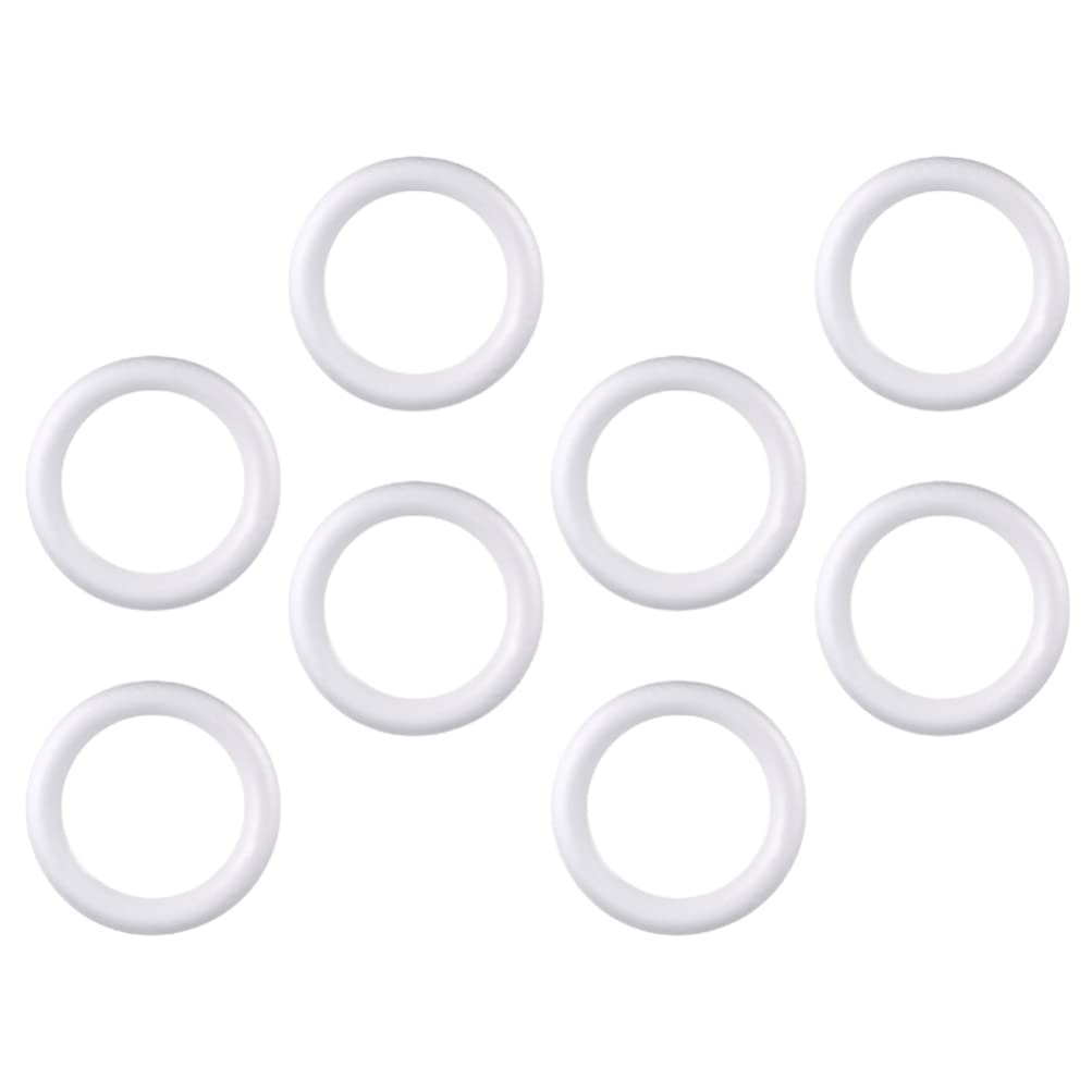 Vaguelly 8PCS 14.5cm Round Foam Wreath, Rings Foam Circles DIY for Art, Crafts, Florists, Blank Wreath for Easter, Christmas, Home Decor Easter Diy