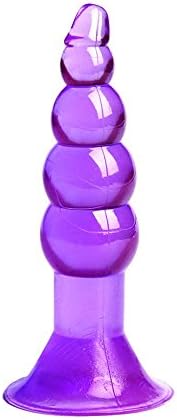 Silicone Anal Butt Plugs Anal Trainer Toys Sex Love Games Massager for Women Men Couples Lover Sex Party Toy (Purple)