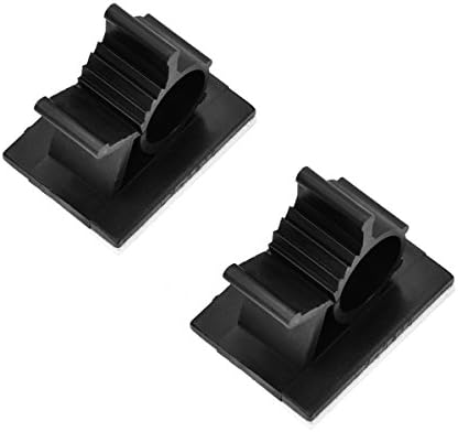 Day Gear Car Cable Clips, Self-Adhesive 3M Cable Clips, Adhesive Nylon Wire Clamps ,Car Cable Organizer, Desk Wall Cable Wire Clips, Computer, Electrical, Cord Cable Tie Drop (Black, 50 Pieces)