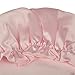 100% Natural Silk Sleep Cap for Girls, EASILK Night Caps Head Cover Bonnet for Hair Beauty (Kids, Pink)