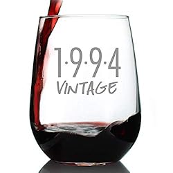 Vintage 1994-29th Birthday Stemless Wine Glass